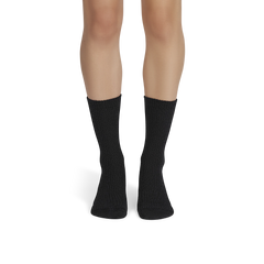 Women's Merino Cashmere Blend Fine Rib Calf Socks