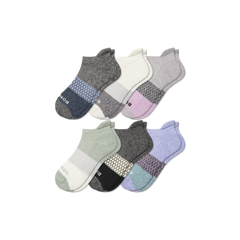 Youth Tri-Block Ankle Sock 6-Pack