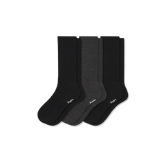 Women's Merino Cashmere Blend Fine Rib Calf Sock 3-Pack