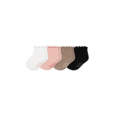Baby Ruffle Rib Calf Sock 4-Pack (0-6 Months)