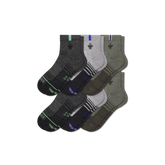 Women's Merino Wool Blend Run Quarter Sock 6-Pack