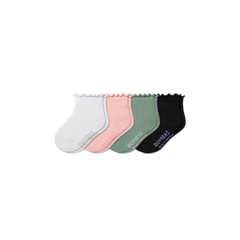 Toddler Ruffle Rib Calf Sock 4-Pack