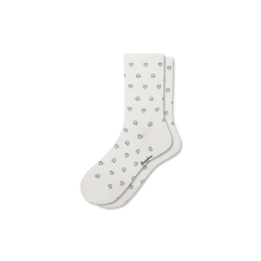 Women’s Hearts Lightweight Half Calf Socks