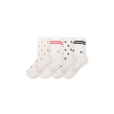 Women's Modern Rib Half Calf Sock 4-Pack