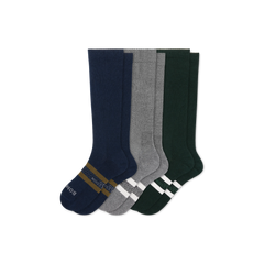 Men's Everyday Compression Knee High Sock 3-Pack (15-20mmHg)