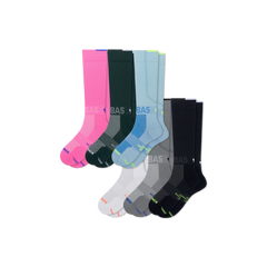 Women's Sport Compression Knee High Sock 6-Pack (20-30mmHg)