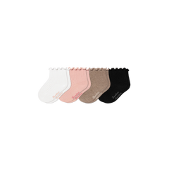Baby Ruffle Rib Calf Sock 4-Pack (0-6 Months)