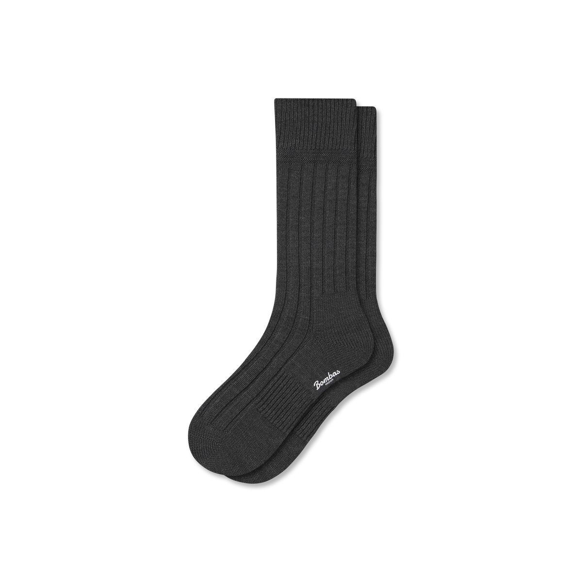 Women's Merino Cashmere Blend Rib Calf Socks