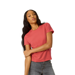Women's Pima Cotton Slim Crew Neck T-Shirt