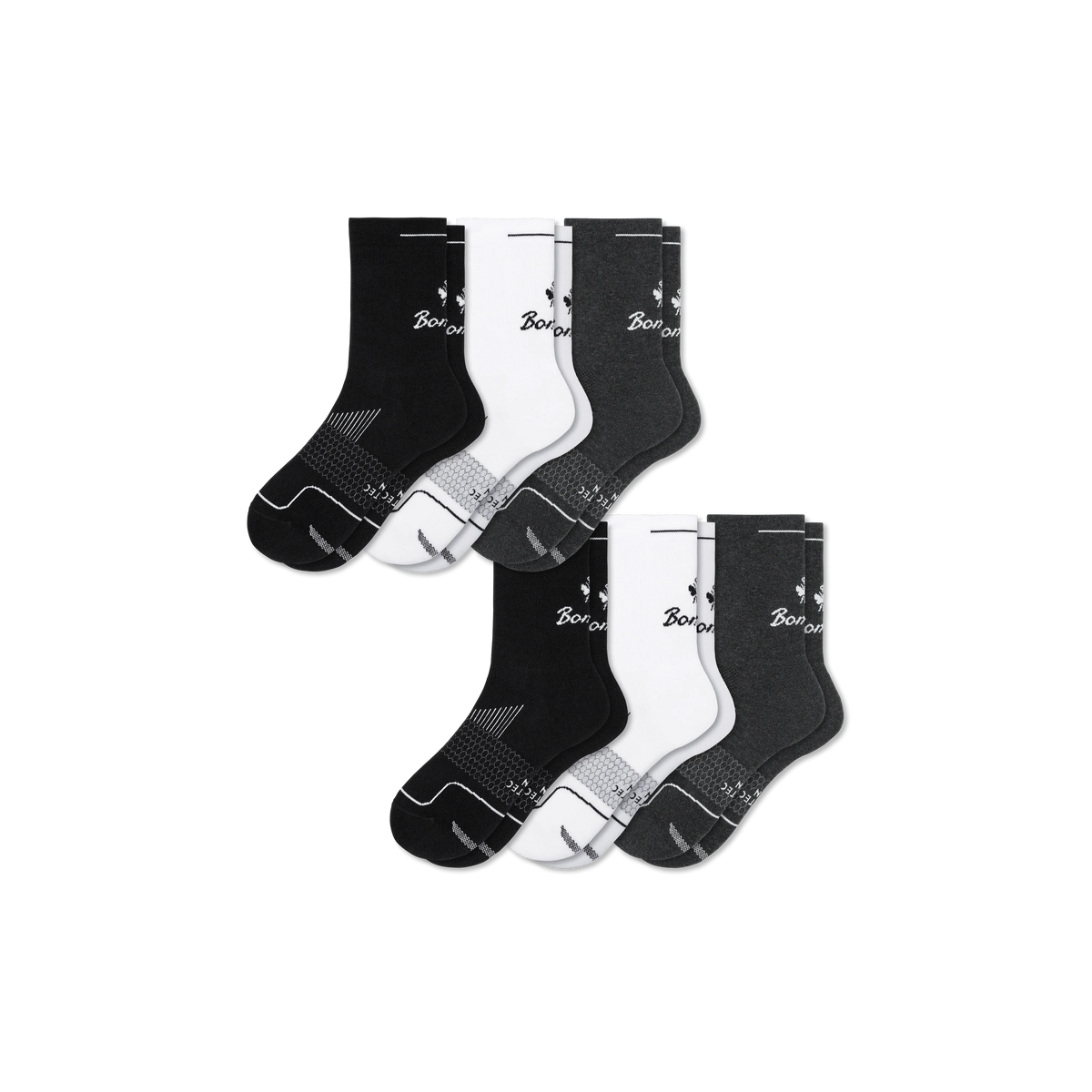 Men's Run Half Calf Sock 6-Pack