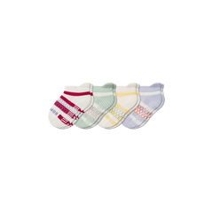 Toddler Stripes Gripper Ankle Sock 4-Pack