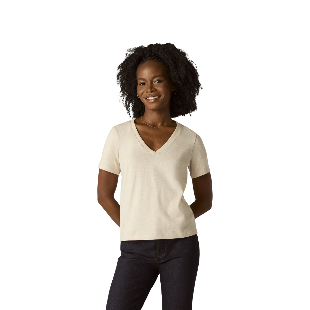Women's Pima Cotton V-Neck T-Shirt
