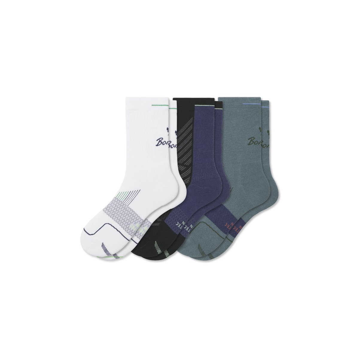Men's Run Half Calf Sock 3-Pack