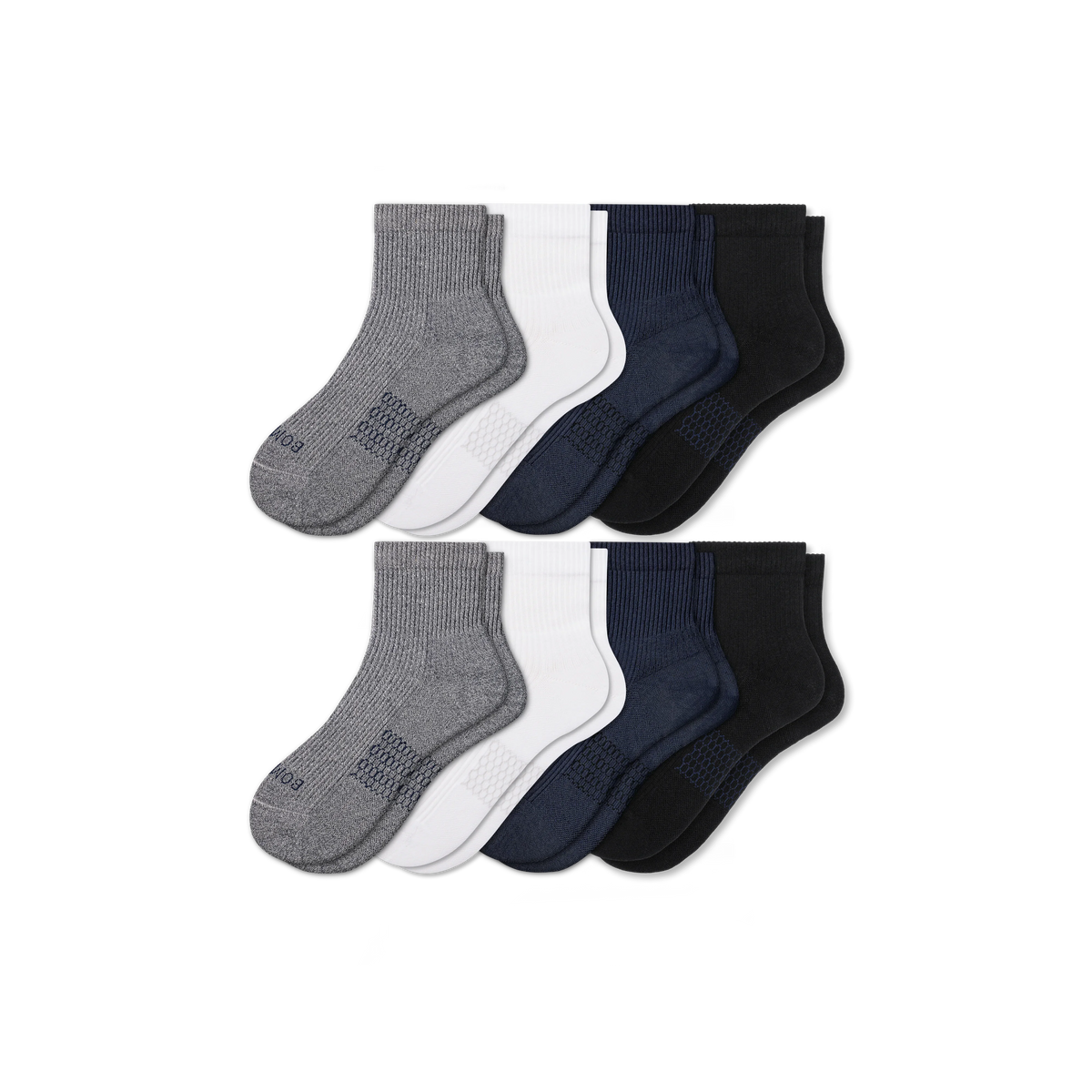 Women's Modern Rib Quarter Sock 8-Pack