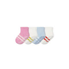 Toddler Solids Gripper Calf Sock 4-Pack