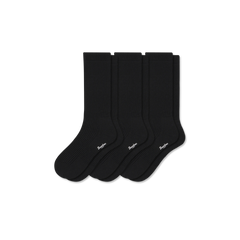Women's Merino Cashmere Blend Fine Rib Calf Sock 3-Pack
