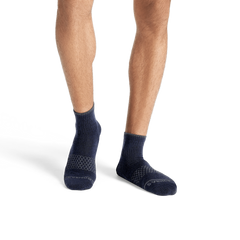 Men's Merino Wool Blend Quarter Sock 4-Pack