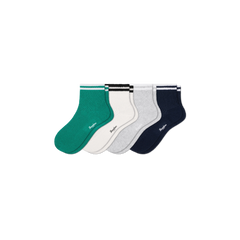 Women's Vintage Stripes Open Knit Quarter Sock 4-Pack