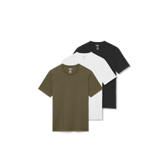 Men's Pima Cotton Slim Crew Neck T-Shirt 3-Pack